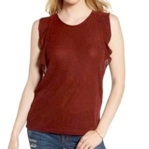 Madewell Holiday Top with Metallics